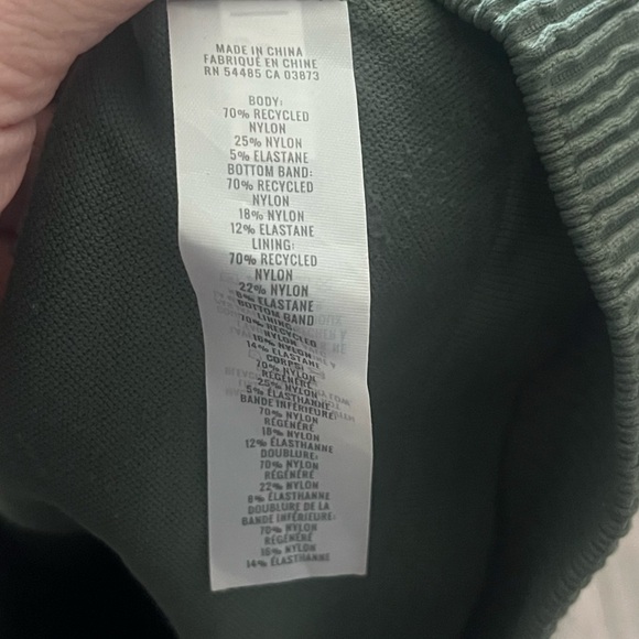 Aerie Olive Green Ribbed Crop Top Size Medium - Picture 4 of 4